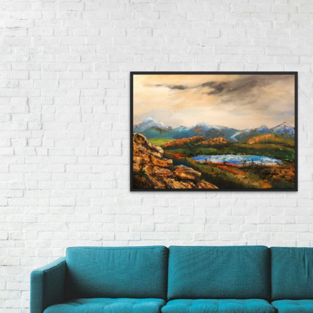 Impression Photo Peinture de paysage "Rocky Heights" (Créateur téléchargé)