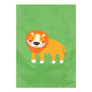 Impression Photo Peinture Lion Cute Lion