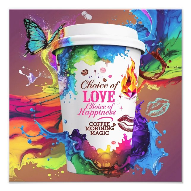 Impression Photo Peinture murale de rendu 3D : Conception dynamique (Devant)