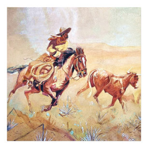 Impression Photo Peinture Vaquero par Eward Borein