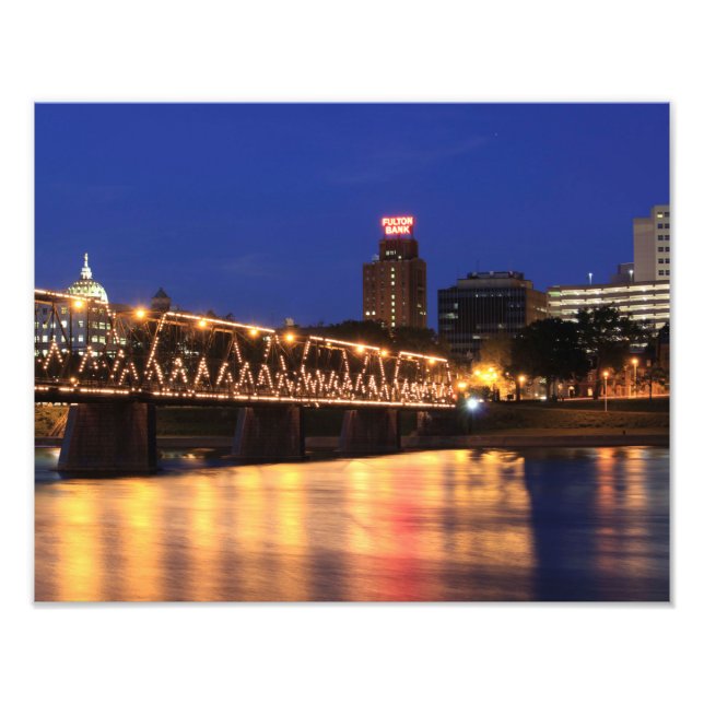 Impression Photo Pennsylvania State Walnut Street Bridge (Devant)