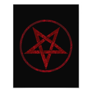 Impression Photo Pentagram Red Devil