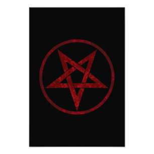 Impression Photo Pentagram Red Devil