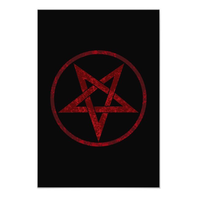 Impression Photo Pentagram Red Devil (Devant)