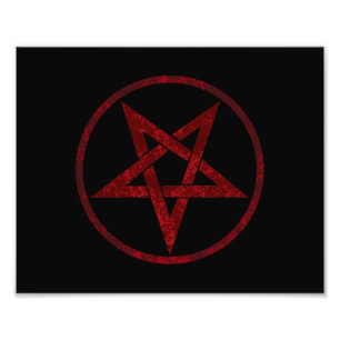 Impression Photo Pentagram Red Devil