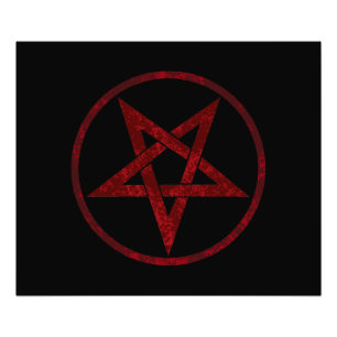 Impression Photo Pentagram Red Devil
