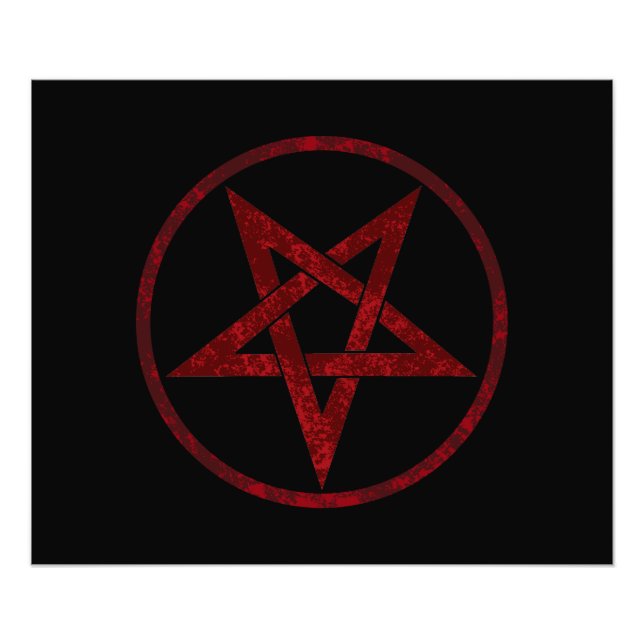 Impression Photo Pentagram Red Devil (Devant)