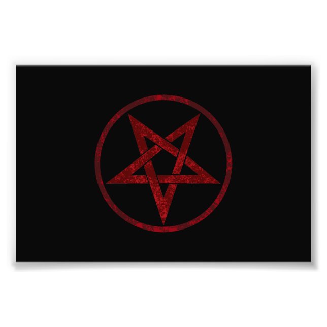Impression Photo Pentagram Red Devil (Devant)