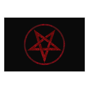 Impression Photo Pentagram Red Devil