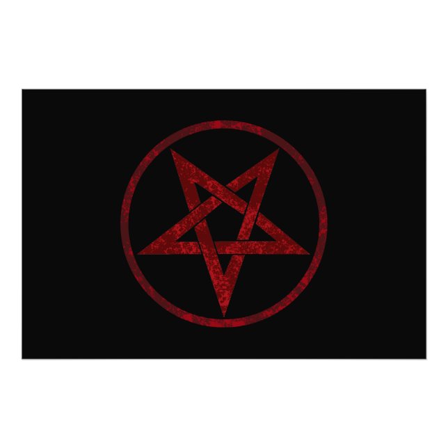 Impression Photo Pentagram Red Devil (Devant)