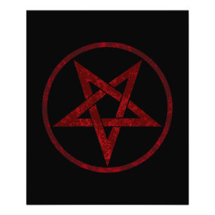 Impression Photo Pentagram Red Devil