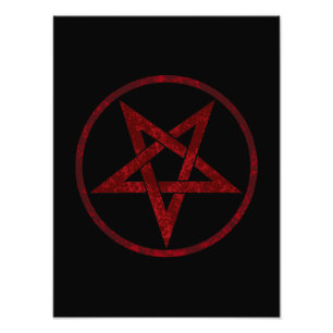 Impression Photo Pentagram Red Devil