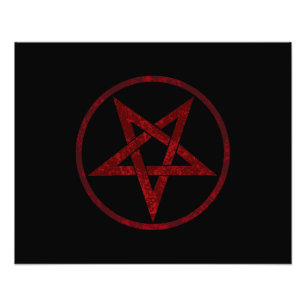 Impression Photo Pentagram Red Devil