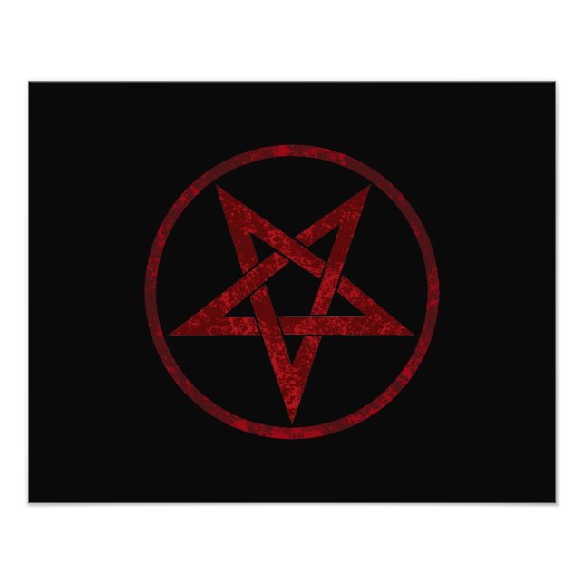 Impression Photo Pentagram Red Devil (Devant)
