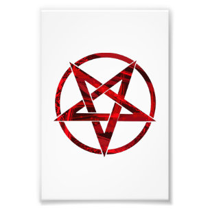 Impression Photo Pentagramme du Diable Rouge