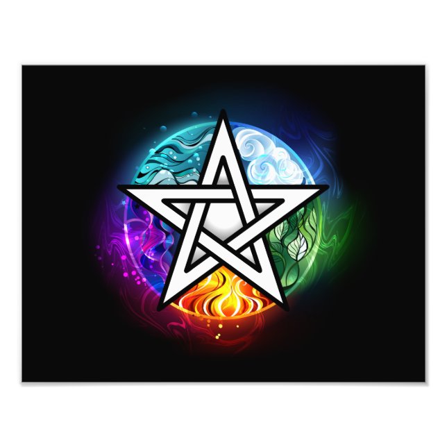 Impression Photo pentagramme du Wiccan (Devant)