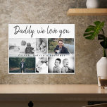 Impression Photo Père avec enfants et famille papa 6 Collage<br><div class="desc">Père avec Enfants et Famille Papa Photo Collage photo imprimé. Collage de 6 photos, le nom du père avec un message doux dans un script tendance et les noms des enfants qui superposent les photos. Ajoutez vos 6 photos de famille préférées. Bon sang et un cadeau pour l'anniversaire, la fête...</div>
