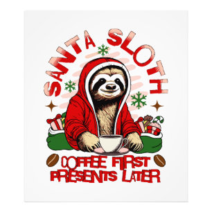 Impression Photo Père Noël café paresseux