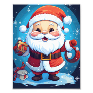 Impression Photo Père Noël Cute Christmas