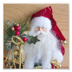 IMPRESSION PHOTO PÈRE NOËL DE NOËL DÉCORATIF