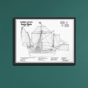 Impression Photo Père Noël Maria - Plan de plan d'expédition BD