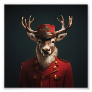 Impression Photo Père Noël Reindeer