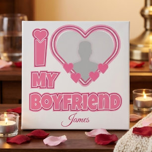 Impression Photo Personnalisé J'aime mon petit ami – Ajouter une ph