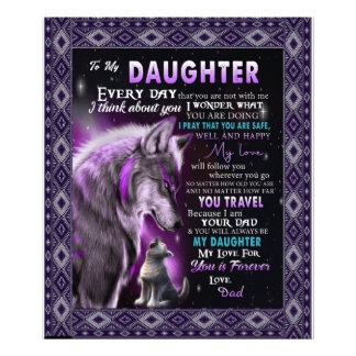 Impression Photo Personnalisé Une Lettre À Ma Fille