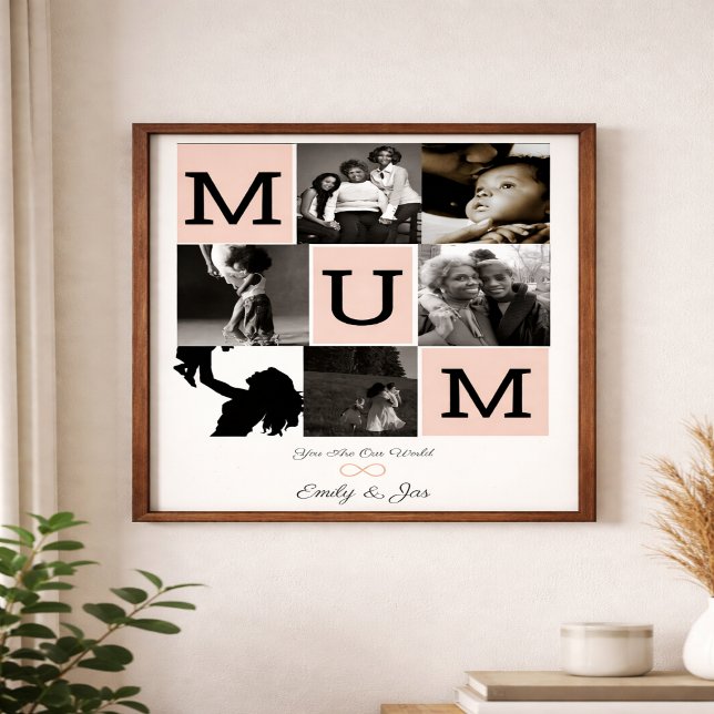 Impression photo personnalisée de Maman, cadeau de (Créateur téléchargé)