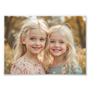 Impression photo personnalisée en satin premium po