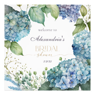 Impression Photo Personnaliser Fête des mariées Blue Hydrangeas Bie