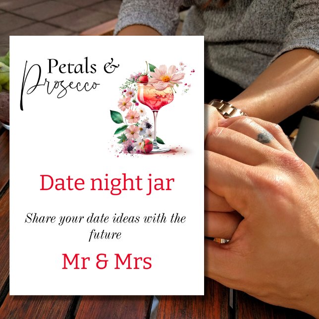 Impression Photo Pétales Prosecco Floral Déjeuner de Fête de Mariag (Créateur téléchargé)