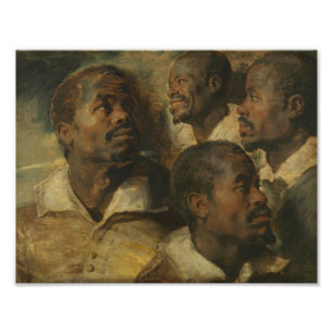 Impression Photo Peter Paul Rubens - Quatre études d'une tête