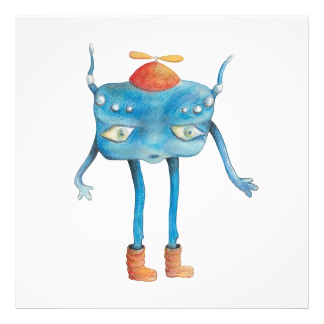 Impression Photo Petit Alien Pi (Devant)