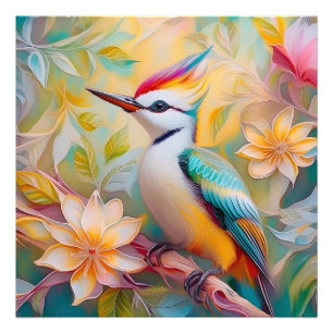 Impression Photo Petit arc-en-ciel Pic Imaginaire Oiseau