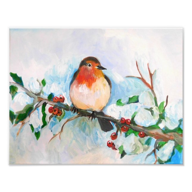 Impression Photo Petit Robin (Devant)