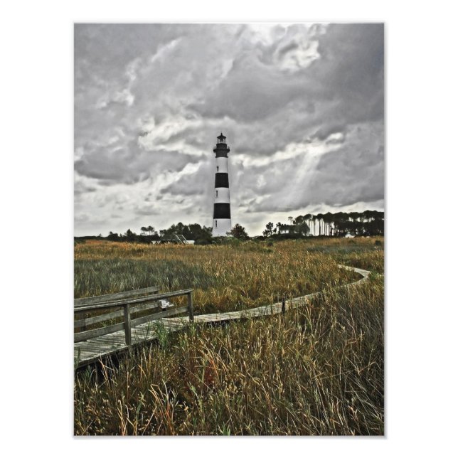 Impression Photo Phare de Bodie Island (Devant)