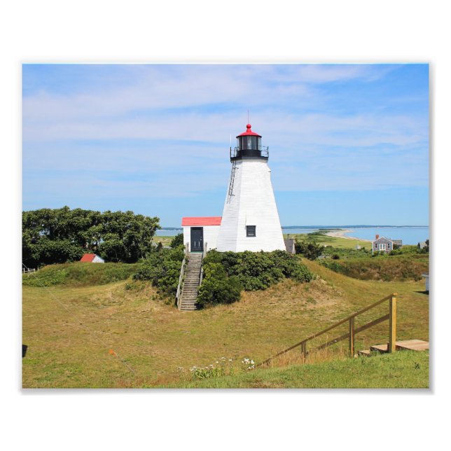 Impression Photo Phare de Plymouth, Massachusetts "le Gurnet" (Devant)