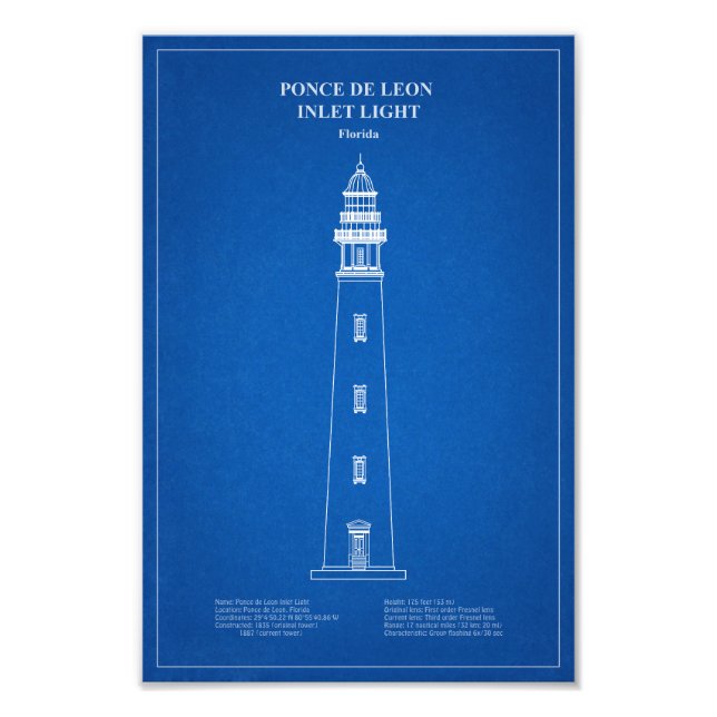 Impression Photo Phare de Ponce de Leon Inlet - Floride - AD (Devant)