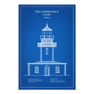 Impression Photo Phare de Tillamook Rock - Oregon - AD