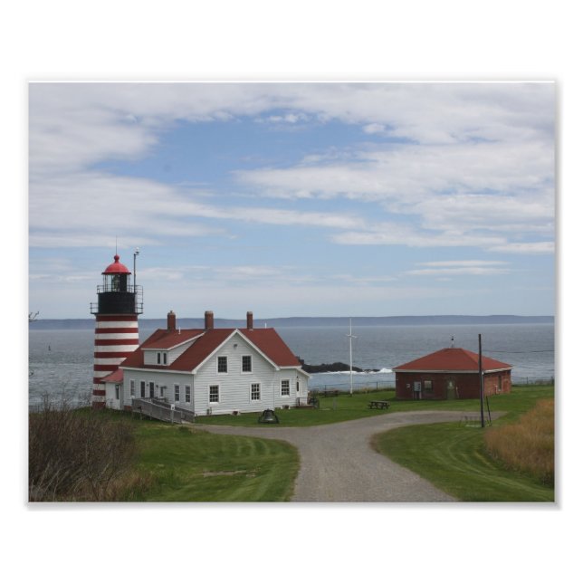 Impression Photo Phare de West Quoddy (Devant)