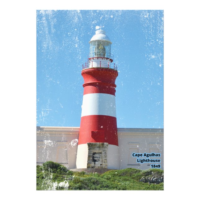 Impression Photo Phare du Cap Agulhas 1849 (Devant)