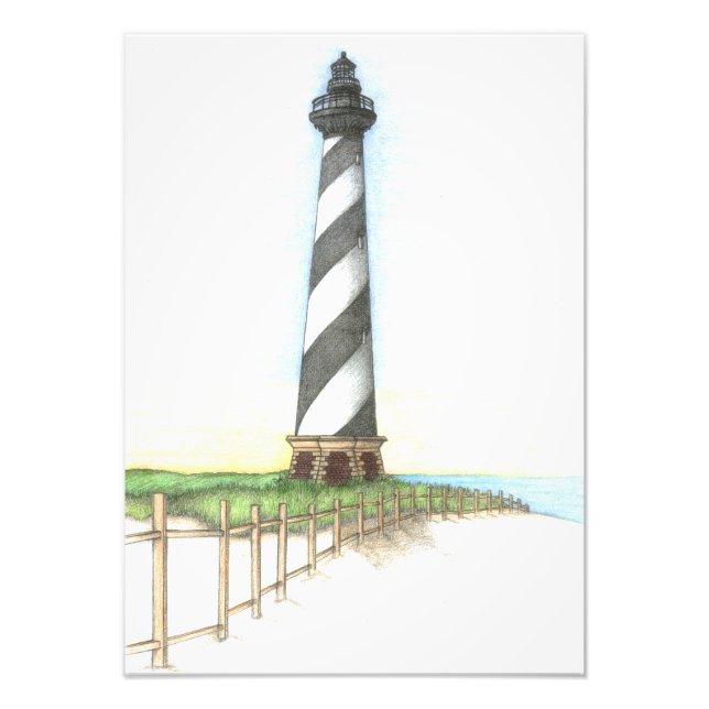 Impression Photo Phare du cap Hatteras (Devant)