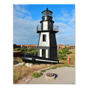 Impression Photo Phare Garden Key, Tortugas Sec Floride