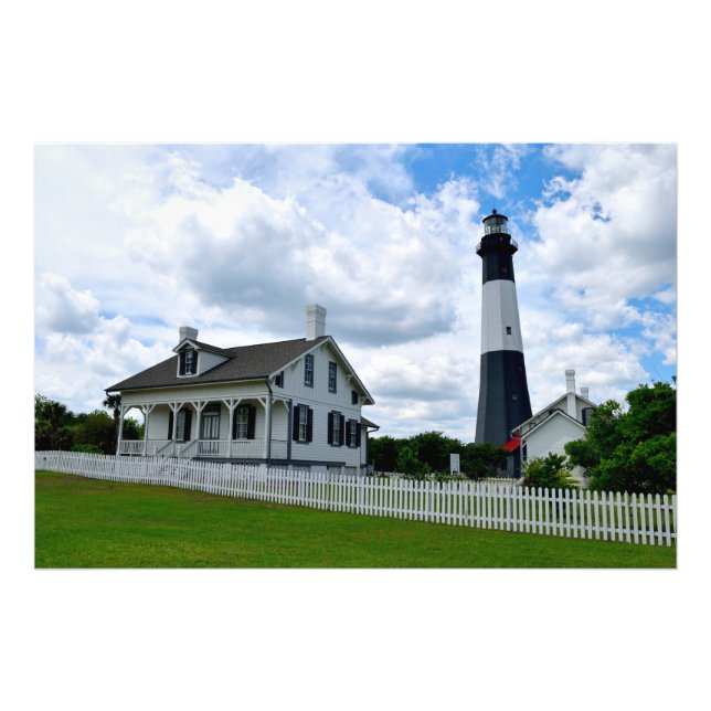 Impression Photo Phare historique de Tybee Island (Devant)