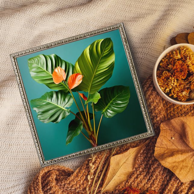 Impression Photo Philodendron et fleurs d'anthurium (Créateur téléchargé)