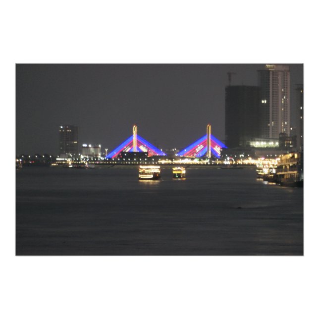 Impression Photo Phnom Penh la nuit (Devant)