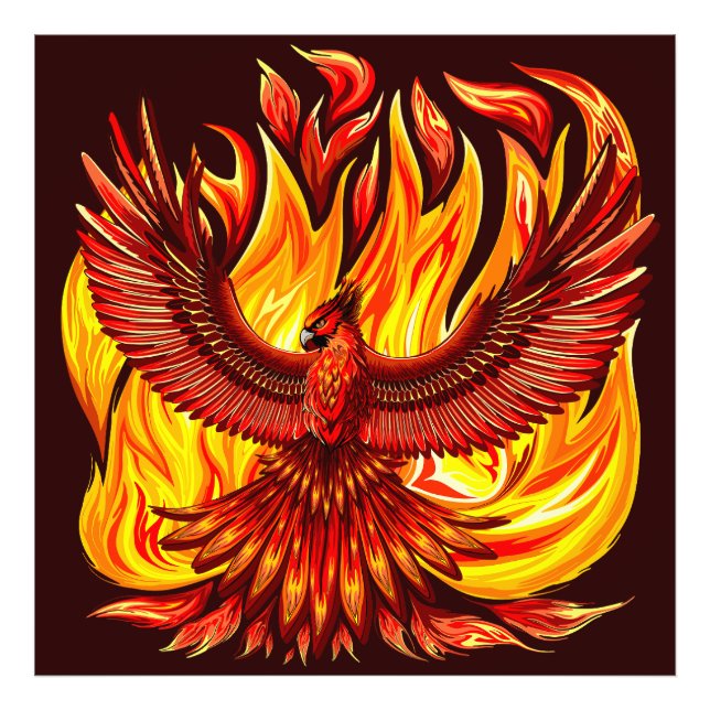 Impression Photo Phoenix mythologique immortelle Créature (Devant)