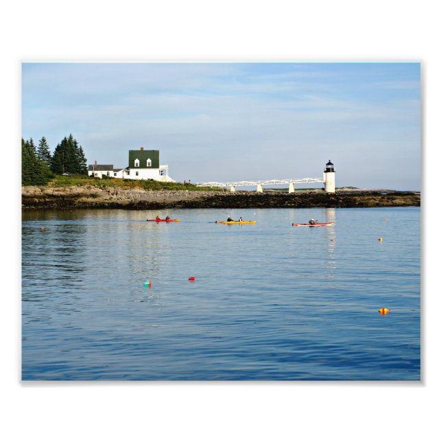 Impression Photo Photothèque du phare Marshall Point Maine (Devant)