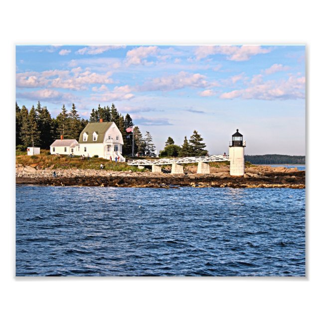 Impression Photo Photothèque du phare Marshall Point Maine (Devant)